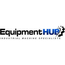 A logo of equipment hub